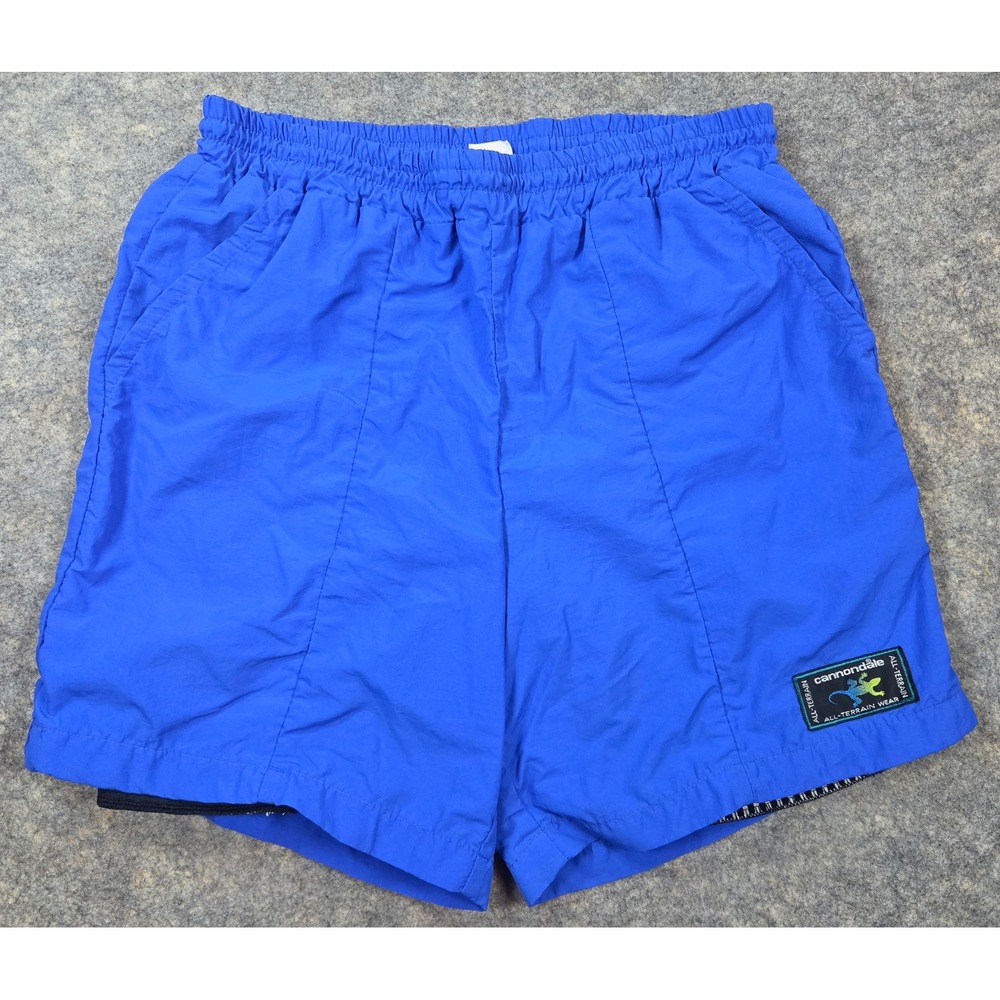 Cannondale All-Terrain Shorts Mens Blue Cycling Mesh Built In Liner Large